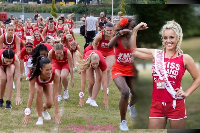 Finalists of Miss England 2017 sweat it up during Bootcamp